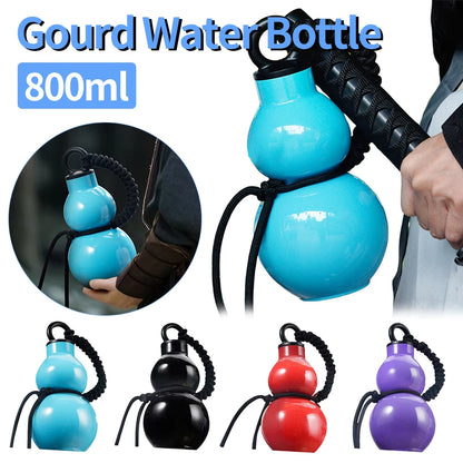 800ML New Chinese Retro-Inspired Gourd Water Bottle Large Capacity Wine Bottle PC Durable Water Kettle Outdoor Sports Wukong