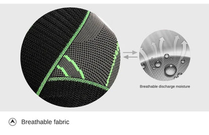 Knee Compression Sleeve with Adjustable Straps for Running / Working Out / Hiking / Sports