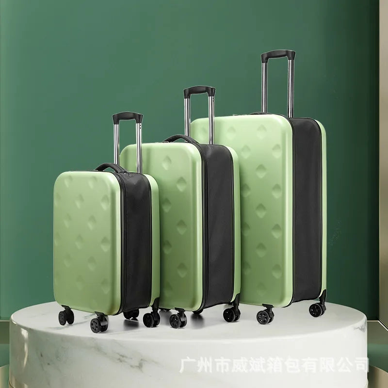 20/24/28Foldable Upright Luggage-Inch Universal Wheel Suitcase Portable Storage Luggage Password Boarding Bag