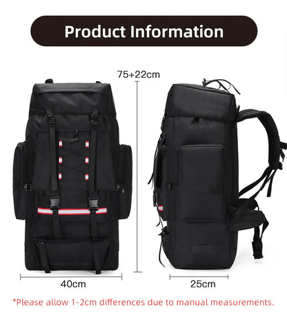 130L Hiking Camping Backpack Travel Large Luggage Bag Men Trekking Outdoor Sports Pack Molle Trekking Rucksack For Men Big Bag