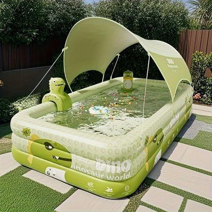 Outdoor Inflatable Swimming Pool, PVC Material, with  Dinosaurs Design