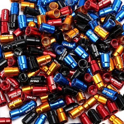 2PCS Aluminum Alloy Bike Valve Caps Bicycle Tire Rim Stem Covers Wheel Valve Covers Dust Decorative Cycling Accessories