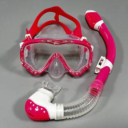 Professional Snorkel Diving Mask, Diving Goggles & Tube Snorkeling Set for Children