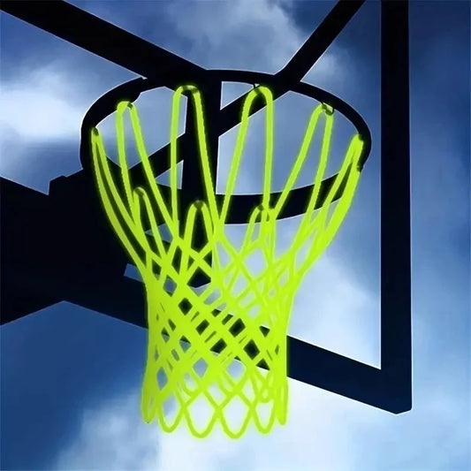 Green Fluorescent Basketball Net, Self Luminous, for Children's Basketball Frame
