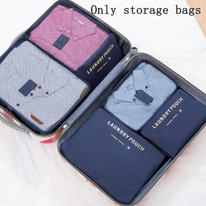 6PCS/set Storage bags and laundry bags – Travel storage bags to store luggage, portable suitcases and clothes compression