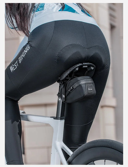 Bicycle Saddle Bag Lightweight Portable Bike Bag 0.8L Multi-Function Storage Pouch Tail Bag Cycling Accessories