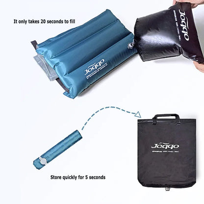 Adjustable Travel Pillow, with Inflatable Seat Cover, Foot Resting Pillow When Traveling by Train, Bus & Plane