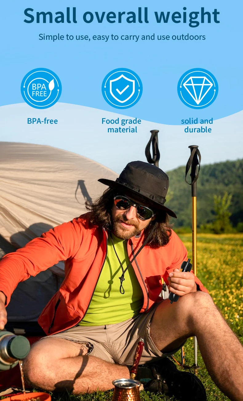 Filterwell Mini Camper Water Filter Straws Emergency Survival Kit Hiking Water Filtration System for Camping and Tourism Travel