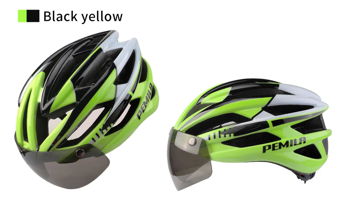 Cycling Helmet Goggle E-bike Helmet, Road Mountain Bike Helmet, Lens For Riding Bicycle, Skateboard, Scooter