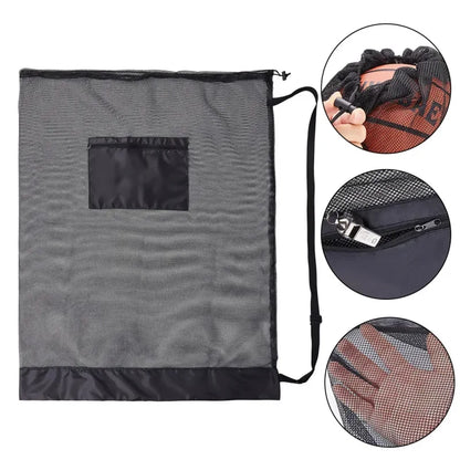 Extra Large Drawstring Mesh Bag, Durable Net Storage Bag, for Toys, Balls & Sports Equipment