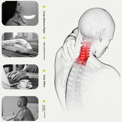 U-Shaped Comfortable Self-inflating Air Pillow Neck Support Inflatable Airplane Travel Neck Pillow Inflatable Sleeping Pillow