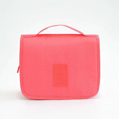 Polyester Hook Cosmetic Bag Women Makeup Bag High Capacity Toiletry Storage Pouch Travel Make Up Organizer Waterproof Beauty Bag